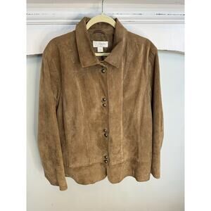 Washable Pig Leather Women’s Size 1X Beige Jacket